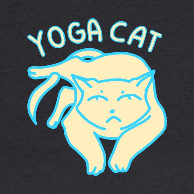 Yoga Cat 04 by Peanutbutter Jackdaw